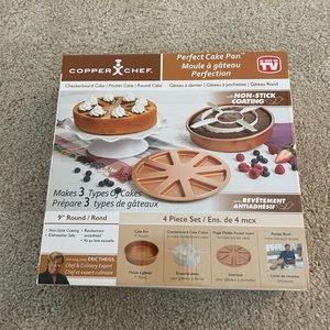 Brand new copper chef pan